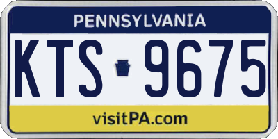 PA license plate KTS9675
