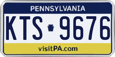 PA license plate KTS9676