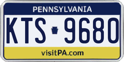 PA license plate KTS9680