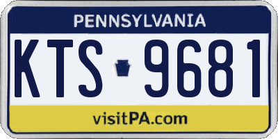 PA license plate KTS9681