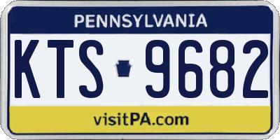PA license plate KTS9682
