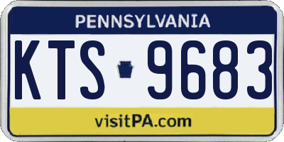 PA license plate KTS9683