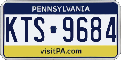 PA license plate KTS9684