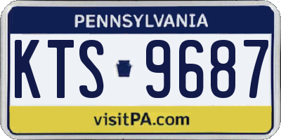 PA license plate KTS9687
