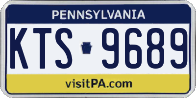 PA license plate KTS9689