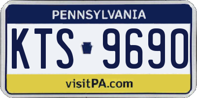 PA license plate KTS9690