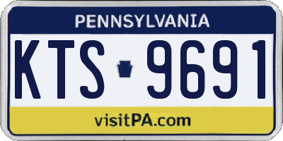 PA license plate KTS9691
