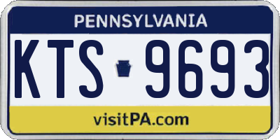 PA license plate KTS9693