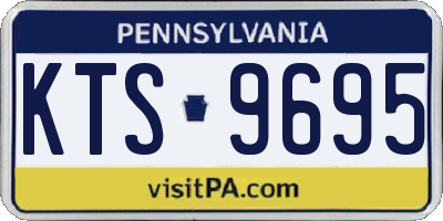 PA license plate KTS9695