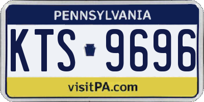 PA license plate KTS9696