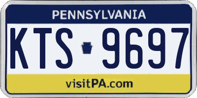 PA license plate KTS9697