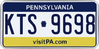 PA license plate KTS9698