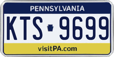 PA license plate KTS9699