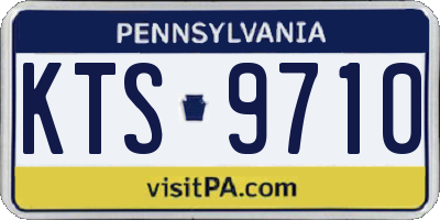 PA license plate KTS9710