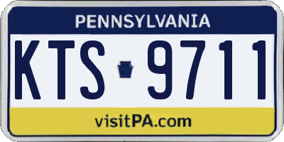 PA license plate KTS9711