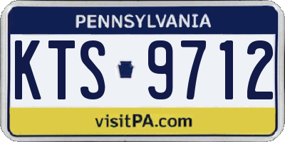 PA license plate KTS9712