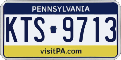 PA license plate KTS9713