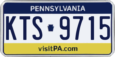 PA license plate KTS9715