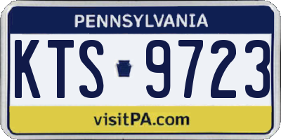 PA license plate KTS9723