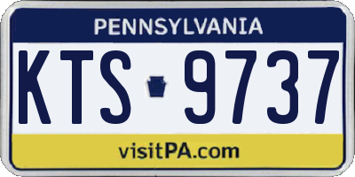 PA license plate KTS9737