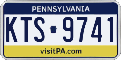 PA license plate KTS9741