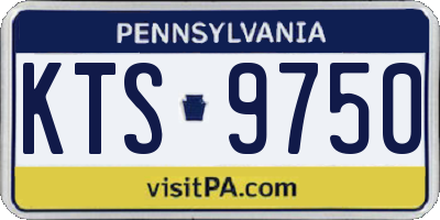 PA license plate KTS9750