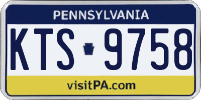 PA license plate KTS9758