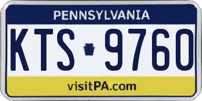 PA license plate KTS9760