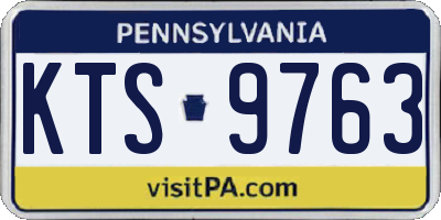 PA license plate KTS9763