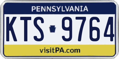 PA license plate KTS9764
