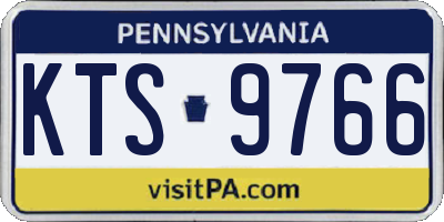 PA license plate KTS9766