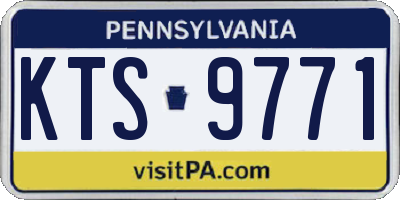 PA license plate KTS9771