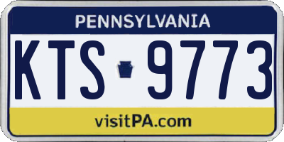PA license plate KTS9773