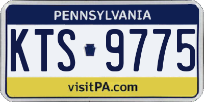 PA license plate KTS9775