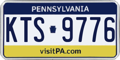 PA license plate KTS9776
