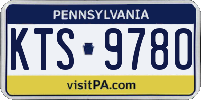 PA license plate KTS9780