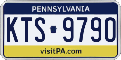 PA license plate KTS9790