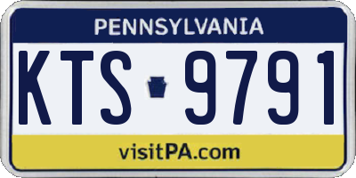 PA license plate KTS9791