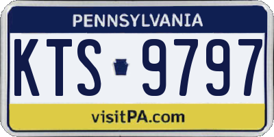 PA license plate KTS9797