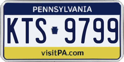 PA license plate KTS9799