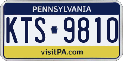 PA license plate KTS9810