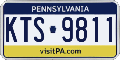 PA license plate KTS9811