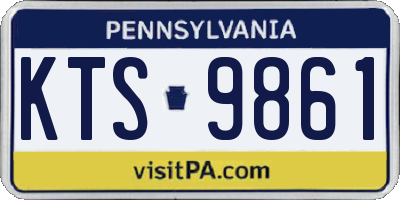 PA license plate KTS9861