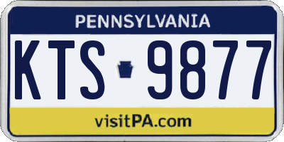 PA license plate KTS9877