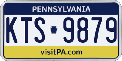 PA license plate KTS9879