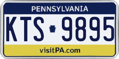 PA license plate KTS9895