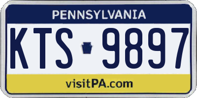 PA license plate KTS9897