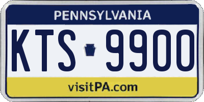 PA license plate KTS9900