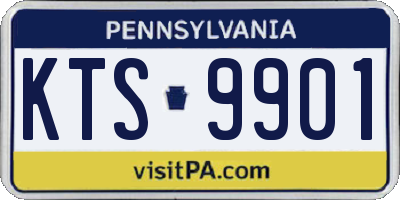 PA license plate KTS9901