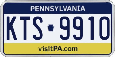 PA license plate KTS9910
